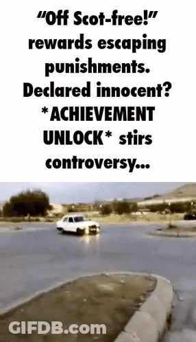 Off Scot-Free Poster Escaping Punishment GIF