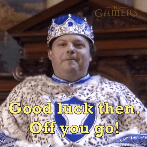 Off You Go Good Luck Meme GIF