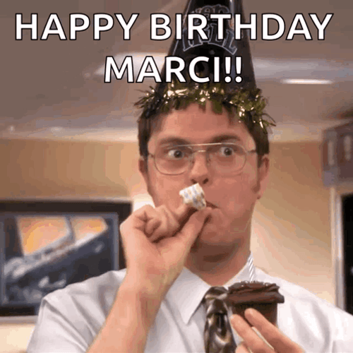 Office Celebration Happy Birthday Marc GIF