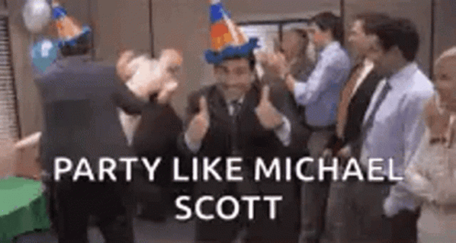 Office Celebration Party Like Michael Scott GIF