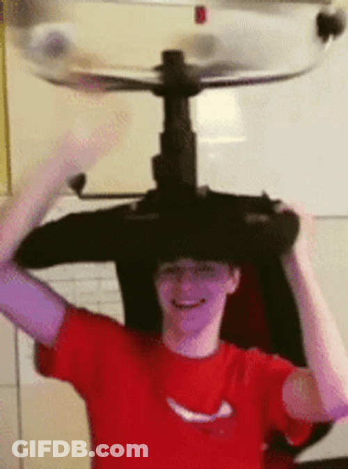 Office Chair Helicopter Meme GIF