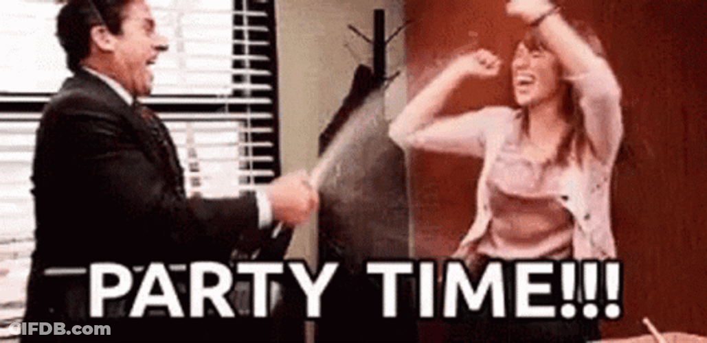 Office Christmas Party Time GIF