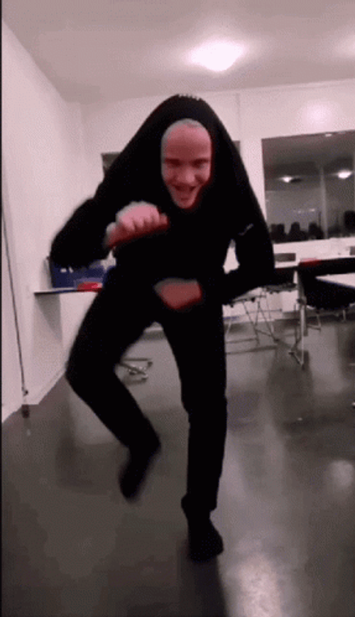 Office Employee Doing Pennywise Dancing Meme GIF