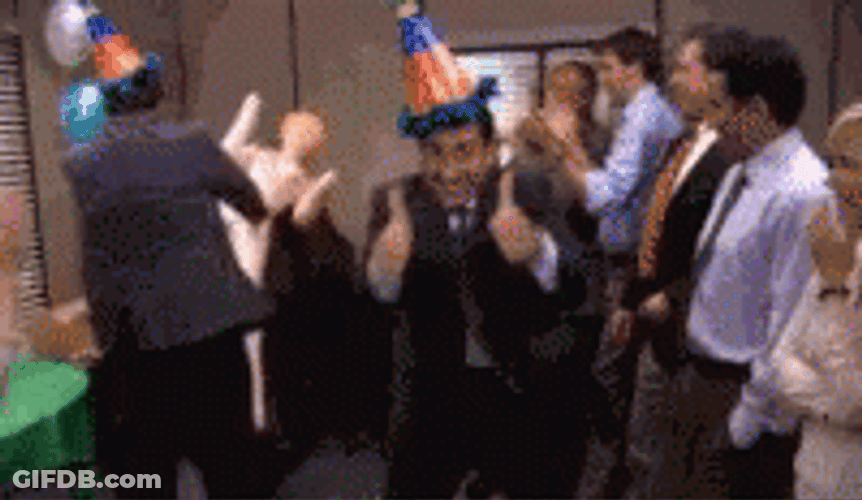 Office Holiday Party Mess GIF