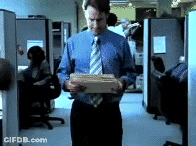 Office Linebacker Attack GIF