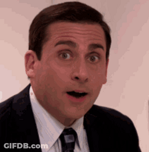 Office Michael Scott Surprised Face GIF