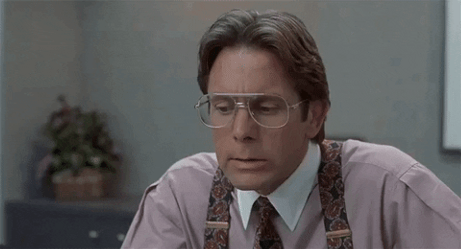 Office Space Milton's Workmate Bill Disagrees GIF