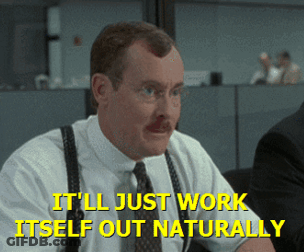 Office Space Milton's Workmate Bob Slydell Speaking GIF