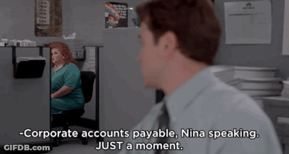 Office Space Milton's Workmate Peter Looks At Nina GIF
