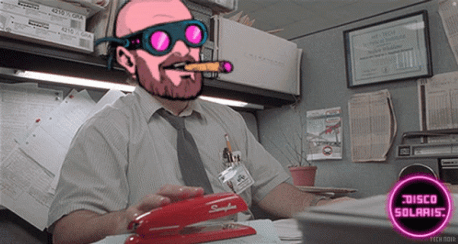 Office Space Milton Waddams Animated GIF