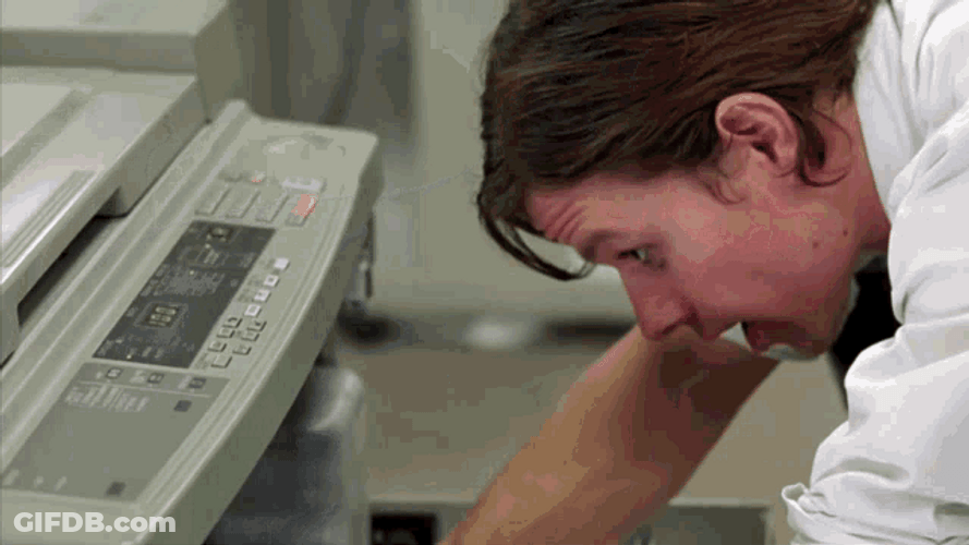 Office Space Printer Out Of Order GIF