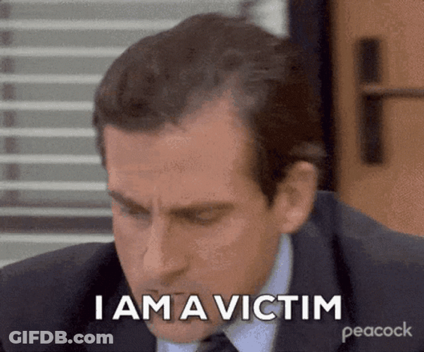 Office Steve Carell I'm Victim GIF