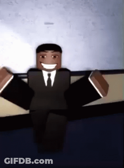 Office Worker Roblox Wearing Suit Meme GIF