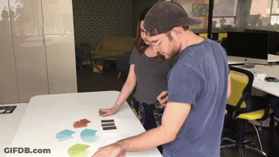 Officemates Pretending To Work GIF