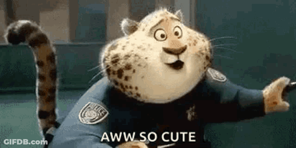 Officer Clawhauser Aww GIF