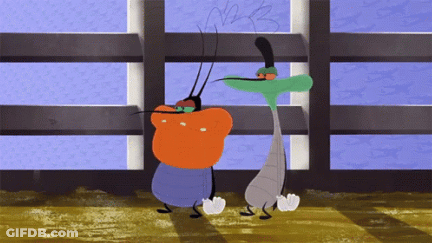 Oggy And The Dancing Cockroach GIF