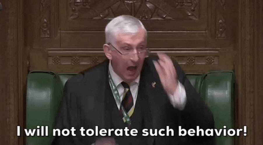 Oh Behave Annoyed Sir Lindsay Hoyle GIF
