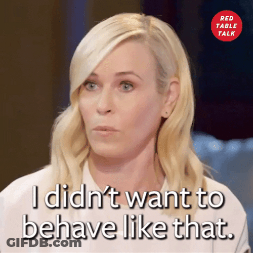 Oh Behave Chelsea Handler Red Table Talk GIF