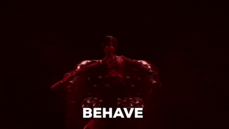 Oh Behave Scary Dark Entity Red Room GIF