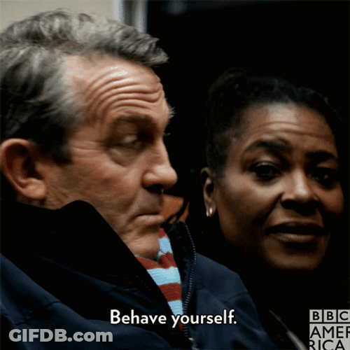 Oh Behave Yourself Bradley Walsh GIF