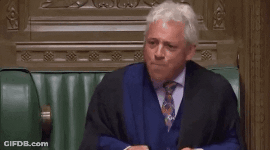 Oh Behave Yourself John Bercow GIF