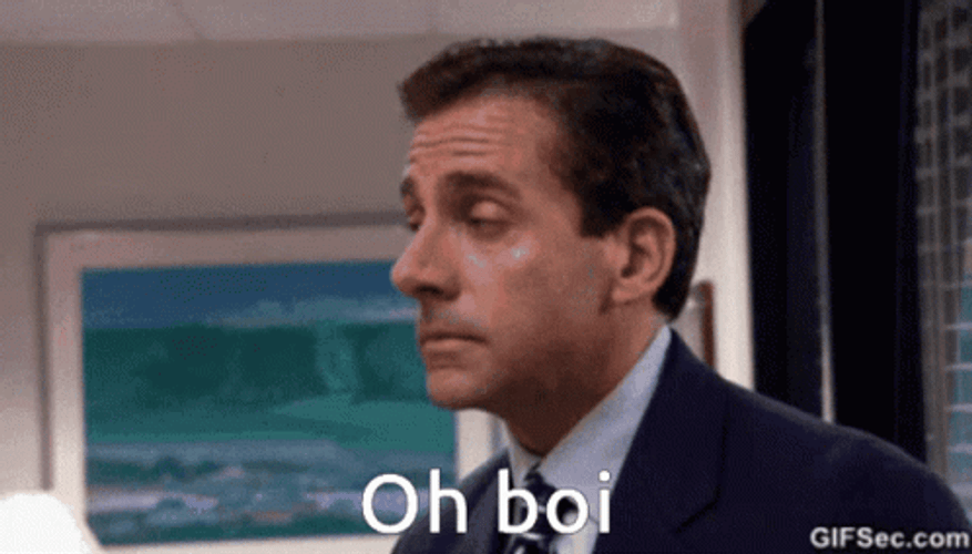 Oh Boi The Office Meme GIF