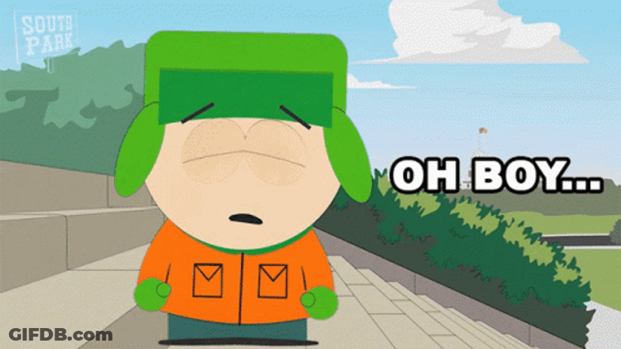 Oh Boy Kyle Broflovski South Park GIF