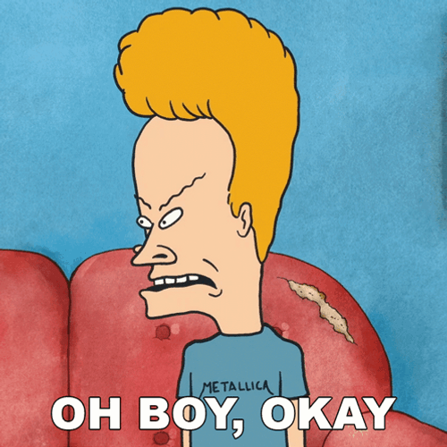 Oh Boy Okay Beavis Talking GIF