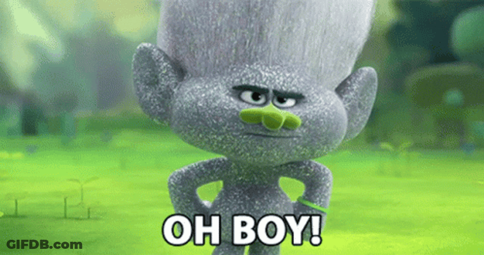 Oh Boy Trolls Guy Diamond GIF