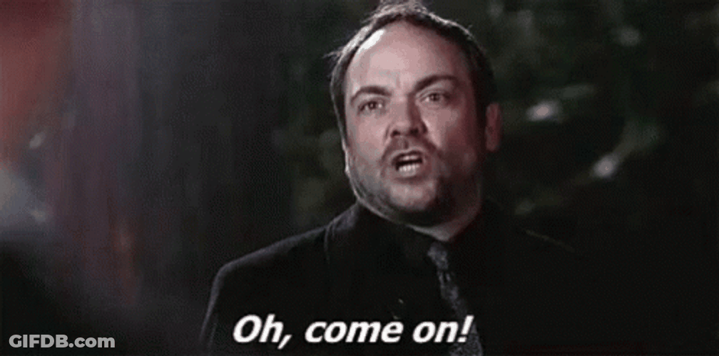 Oh Come On Crowley Supernatural GIF