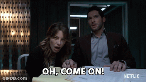 Oh Come On Text GIF