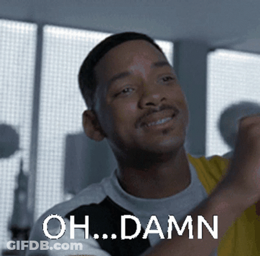 Oh Damn Annoyed Will Smith GIF