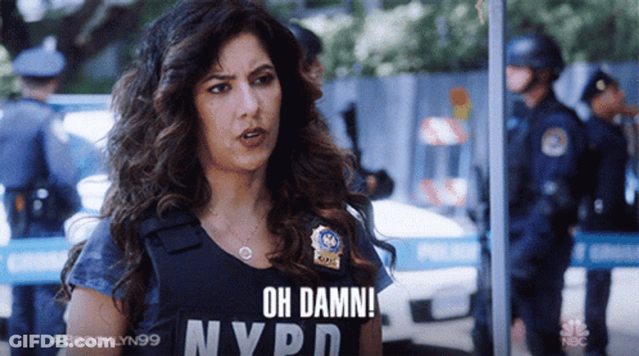 Oh Damn Detective Rosa Diaz GIF