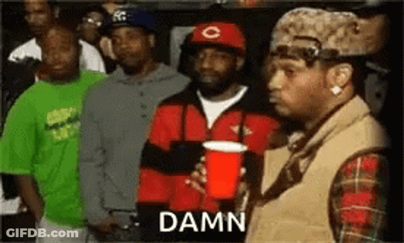 Oh Damn Rap Battle Funny Face GIF