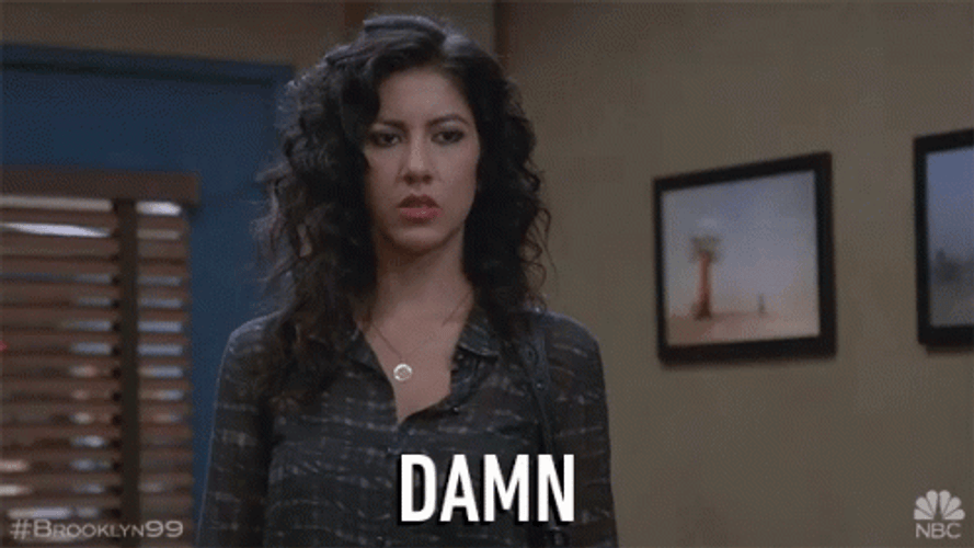 Oh Damn Rosa Diaz Brooklyn Nine Nine GIF