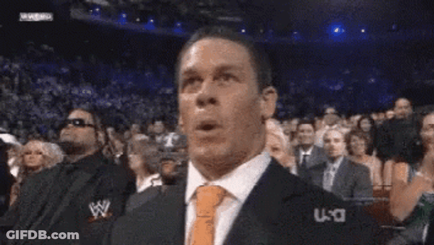 Oh Damn Thrilled John Cena GIF