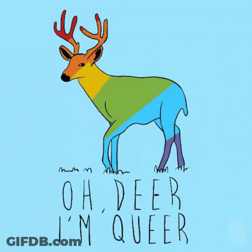 Oh Deer I'm Queer GIF