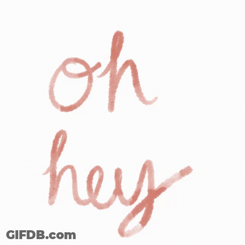 Oh Hey In Red GIF