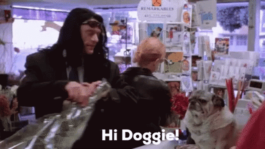 Oh Hi Mark And Hi Doggie GIF