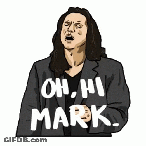 Oh Hi Mark Cartoon GIF