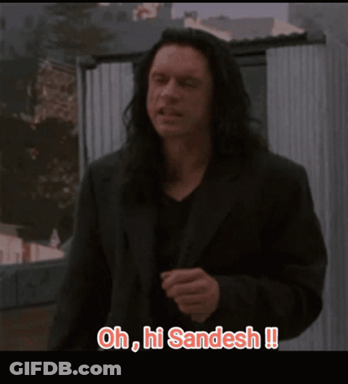 Oh Hi Mark Sandesh GIF