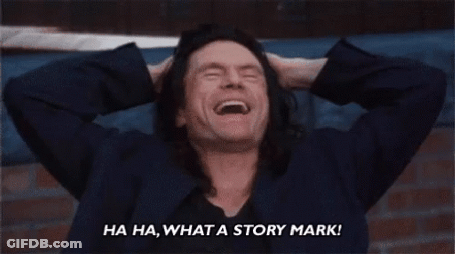 Oh Hi Mark What A Story GIF