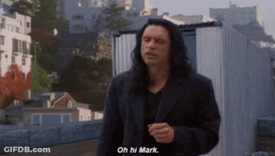 Oh Hi Mark What You Doing GIF
