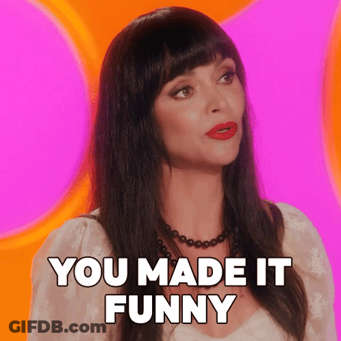 Oh I Think Not Woman In Front Of Striped Wall GIF