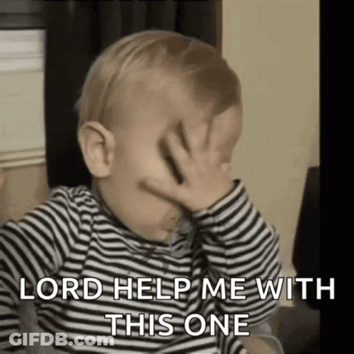 Oh Lord Help Me With This One GIF