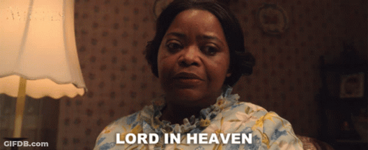 Oh Lord Octavia Spencer Scared GIF