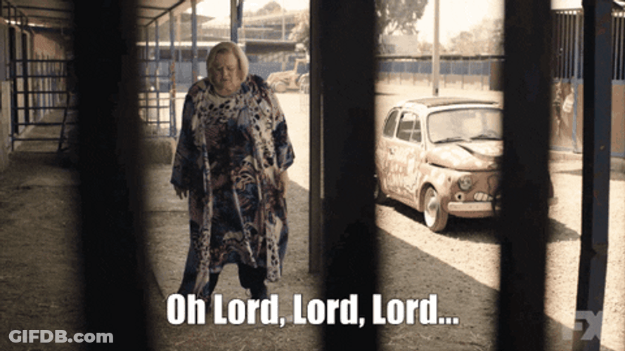 Oh Lord She Really Shocked GIF