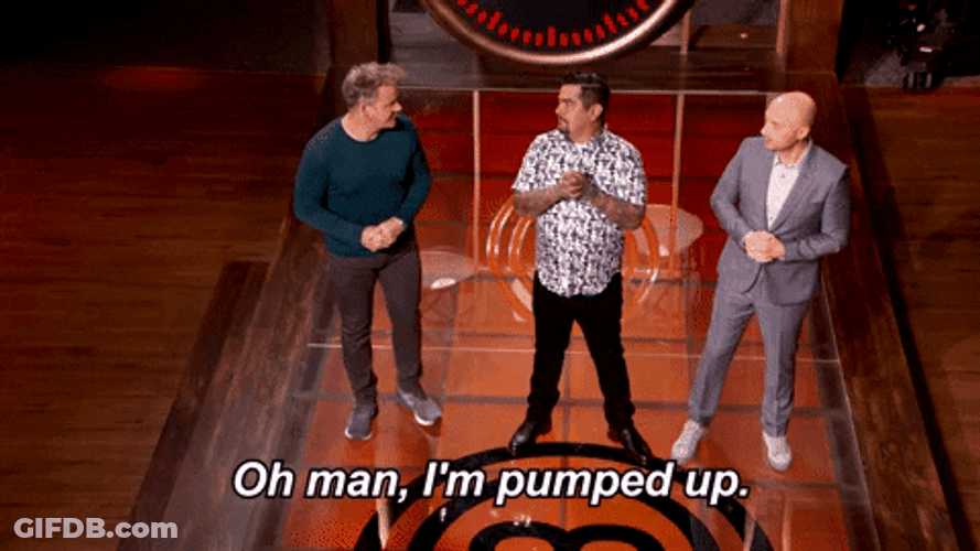 Oh Man Gordon Ramsey Pumped Up GIF