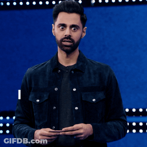 Oh Man Hasan Minhaj Shaking Head GIF