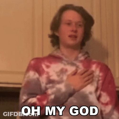 Oh My God Guy Overwhelmed Holding His Chest GIF